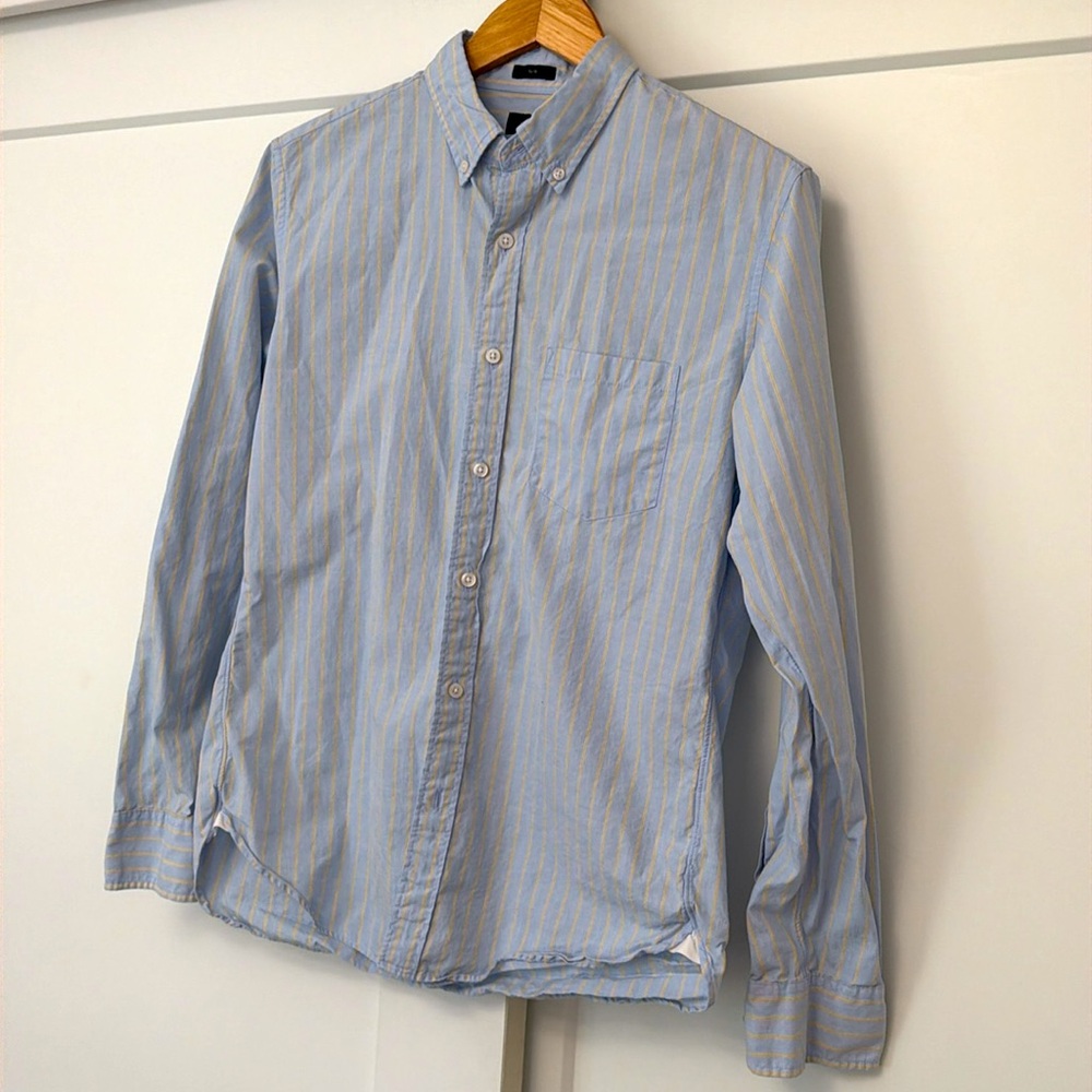 Jcrew All Cotton Button down, Light blue, Men’s Size Medium Slim